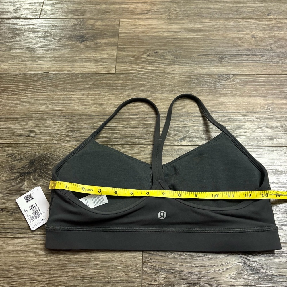 NWT Lululemon Flow Y Bra Nulu A-C Cups (Graphite Grey) Size 10 - Picture 6 of 7